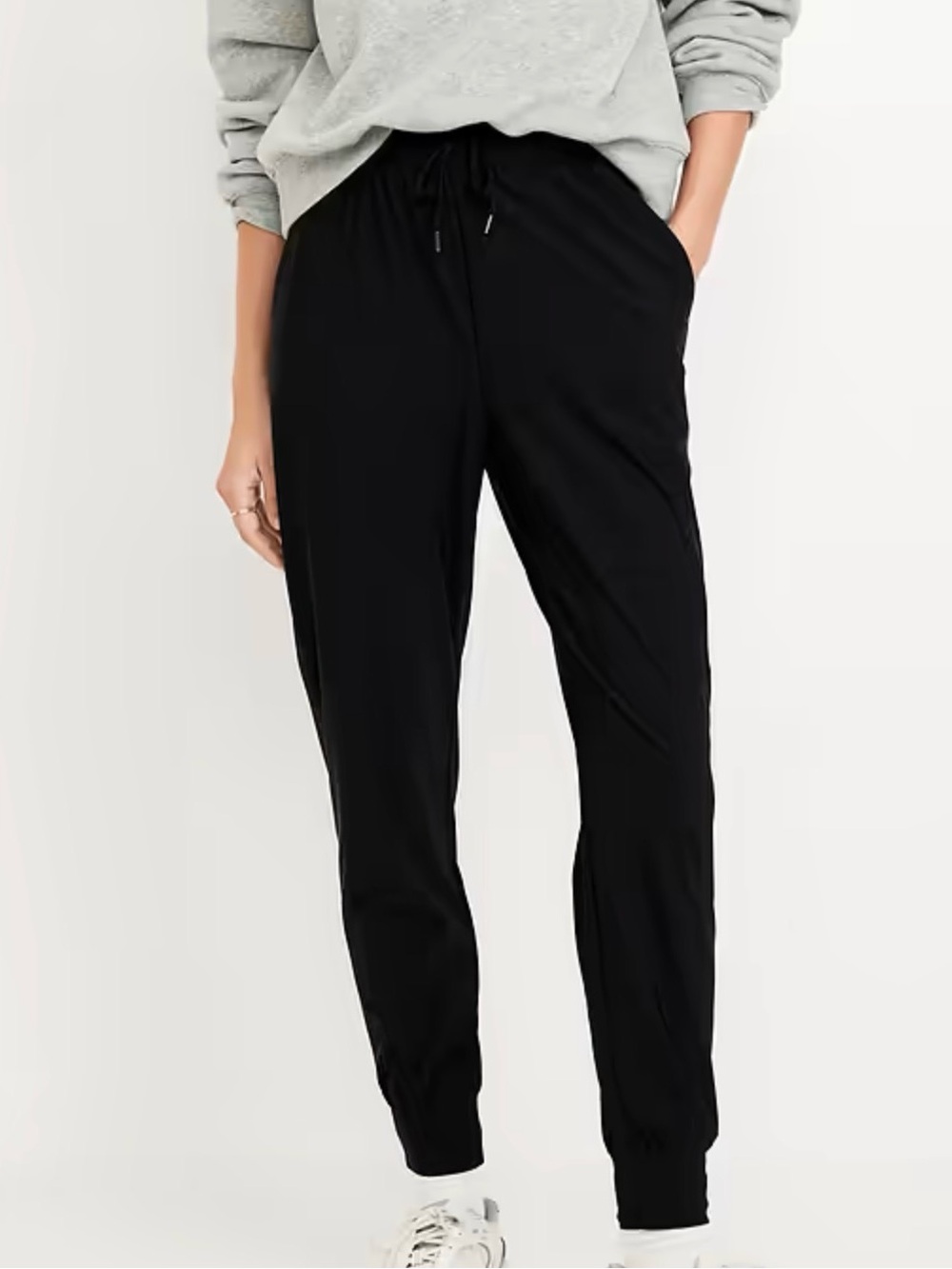 Old Navy SleekTech High-Rise Jogger Pants Black Size Small